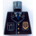 LEGO Noir Minifig Torse sans bras avec Police Officer Jacket et Tie (973)