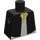 LEGO Black Minifig Torso without Arms with Vest, White Shirt  (973)