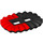 LEGO Schwarz Minifigure Ballerina Skirt mit rot Hälfte (24087 / 33845)