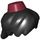 LEGO Black Minifigure Hair with Dark Red Fez (25991 / 45716)