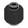 LEGO Black Minifigure Head (Recessed Solid Stud) (3274 / 3626)