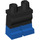 LEGO Black Minifigure Hips and Legs with Blue Feet (3815 / 21019)