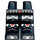 LEGO Zwart Minifigure Heupen en benen met Dark Rood en Zilver Armor (3815 / 23880)