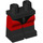 LEGO Zwart Minifigure Heupen en benen met Decoratie (3815 / 38448)