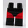 LEGO Schwarz Minifigure Hüften und Beine mit Dekoration (3815 / 38448)