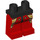 LEGO Schwarz Minifigure Hüften und Beine mit Gold Stars und Flames (3815 / 17034)