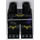 LEGO Zwart Minifigure Heupen en benen met Raven Knee Pads, Purple Feathers, Grijs Talons (13104 / 14379)