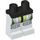 LEGO Zwart Minifigure Heupen en benen met Team Extreme Patroon met Lime Strepen en Zilver Knee Pads (3815 / 90068)