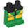 LEGO Black Minifigure Hips and Legs with Yellow Button and Rectangles (3815 / 97496)