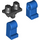 LEGO Zwart Minifigure Heupen met Blauw Poten (73200 / 88584)