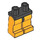 LEGO Black Minifigure Hips with Bright Light Orange Legs (73200 / 88584)