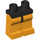 LEGO Schwarz Minifigure Hüften mit Bright Light Orange Beine (73200 / 88584)