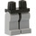 LEGO Schwarz Minifigure Hüften mit Medium Stone Grau Beine (73200 / 88584)