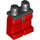 LEGO Zwart Minifiguur Heupen met Rood Poten (73200 / 88584)