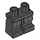 LEGO Schwarz Minifigure Medium Beine mit Grau Lines (37364 / 39278)