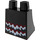 LEGO Zwart Minifigure Skirt met Rood en Wit Lace (36036)