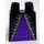 LEGO Noir Minifigure Skirt avec Argent Trim et Stars over Dark Purple Dress (36036)