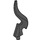 LEGO Black Minifigure Spear Tip with Elongated Flame (18395)