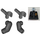LEGO Noir Minifigure Torse avec Zippered Jacket avec Sheriff&#039;s Badge (Double face) (973 / 76382)