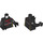 LEGO Black Mopar Dodge//SRT Top Fuel Dragster Driver Minifig Torso (973 / 76382)