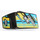 LEGO Black Mudguard Panel 3 Left with Blue, Yellow and Green Pattern, Sponsor Logos Sticker (61071)