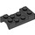 LEGO Black Mudguard Plate 2 x 4 with Arches with Hole (60212)