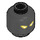 LEGO Black Nexo Knights Rogul Minifigure Head (Recessed Solid Stud) (3626 / 28856)