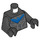 LEGO Schwarz Nightwing Minifig Torso (973 / 76382)