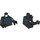 LEGO Zwart Nightwing Minifig Torso (973 / 76382)