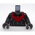 LEGO Black Nightwing with Red Chest Symbol Minifig Torso (973 / 76382)