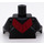 LEGO Black Nightwing with Red Logo Suit Minifig Torso (973 / 76382)