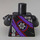LEGO Schwarz Nindroid Drone mit Halterung Minifig Torso (973 / 76382)