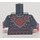 LEGO Noir Ninjago Torse rouge Armor avec Lime Medallion sur De Affronter (973)