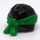 LEGO Black Ninjago Wrap with Green Bandana (24496)