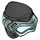 LEGO Black Ninjago Wrap with Transparent Light Blue Scuba Diver Mask (77151)