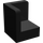 LEGO Schwarz Panel 1 x 1 Ecke mit Abgerundete Ecken (6231)