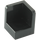LEGO Black Panel 1 x 1 x 1 Corner with Rounded Corners (6231)