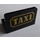 LEGO Black Panel 1 x 2 x 1 with &quot;TAXI&quot; Sticker with Rounded Corners (4865)