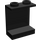 LEGO Black Panel 1 x 2 x 2 without Side Supports, Hollow Studs (4864 / 6268)