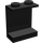LEGO Noir Panneau 1 x 2 x 2 sans supports latéraux, tenons pleins (4864)