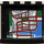 LEGO Black Panel 1 x 4 x 3 with Street Map with Water Sticker without Side Supports, Solid Studs (4215)
