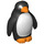 LEGO Black Penguin with Black and Gray Eyes (27987 / 67191)