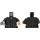 LEGO Noir Peter Pettigrew Minifig Torse (973 / 76382)