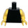 LEGO Black Plain Minifig Torso with Yellow Arms and Hands (73403 / 88585)