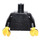 LEGO Black Plain Torso with Black Arms and Yellow Hands (973 / 76382)