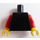 LEGO Black Plain Torso with Red Arms and Yellow Hands (73403 / 88585)