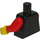 LEGO Black Plain Torso with Red Arms and Yellow Hands (76382 / 88585)