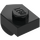 LEGO Black Plate 1 x 1 with Downwards Tooth (15070)