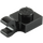 LEGO Black Plate 1 x 1 with Horizontal Clip (Thick Open &#039;O&#039; Clip) (52738 / 61252)