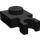 LEGO Noir assiette 1 x 1 avec Verticale Agrafe (Clip mince en U) (4085 / 60897)